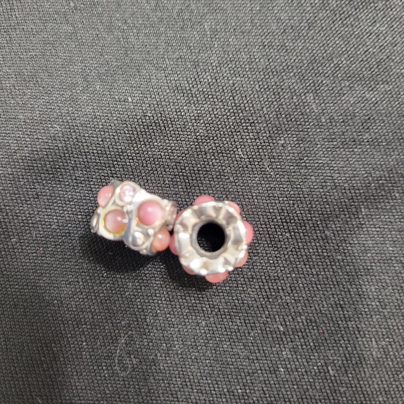 Chamilia Pink and Silver Charms/Beads (2) - Picture 3 of 4